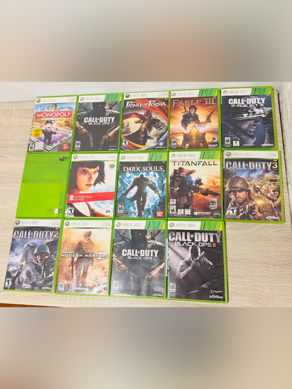 Xbox 360 Video Game Lot of 14 - Call of Duty, Dark Souls, Def Jam Icon - Tested